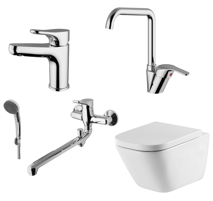 Большая распродажа смесителей и санфаянса!